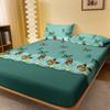Simple 1 Modern Butterfly Printed Matte Fitted Sheet, Bedroom Printed Bed Cover, Bedding Excluding Pillowcases