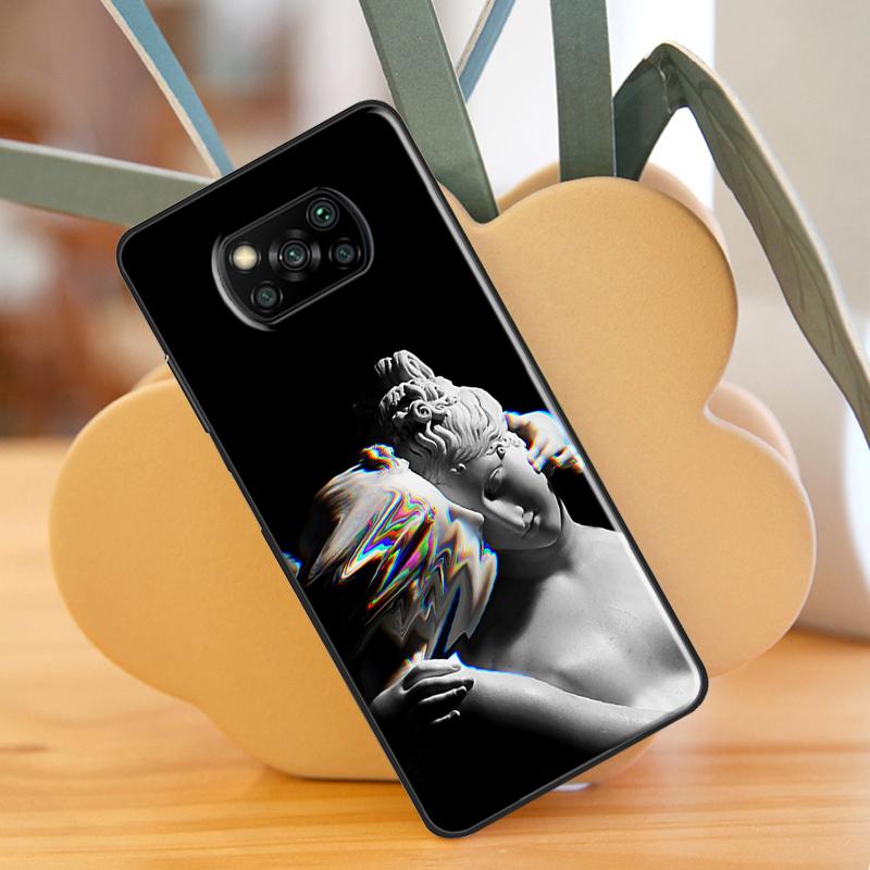 Greek Aesthetics Plaster Statue For POCO X3 GT F1 F2 F3 M3 M4 X3 Pro Phone Cover For Xiaomi Mi 11T Pro 10T 11 Lite Coque