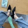 Women Flats Shoes Pointed Toe 2026 New Fashion Mary Janes Rhinestones Female Shallow Footwear Buckle Strap Ladies Flats Shoes