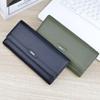 Fashion Long Wallets Soft Leather Tri-fold Card Holder Purses for Women Ladies Handbags GZW