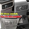 For Ford Maverick -2025 ABS Red Interior Headlight Switch Button Cover Trim