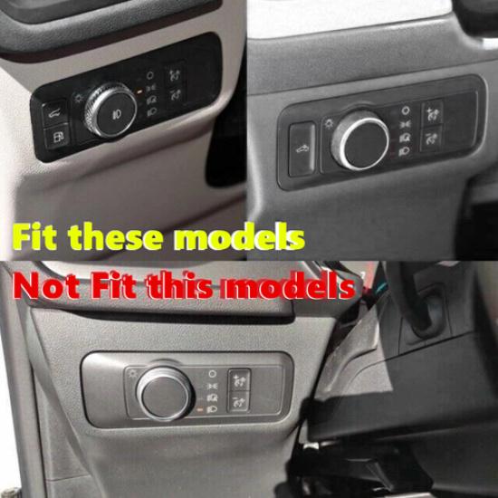 For Ford Maverick -2025 ABS Red Interior Headlight Switch Button Cover Trim