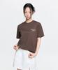Emelbi Serif Lettering Semi-Oversized Short Sleeve T-Shirt Sf (D.Brown)