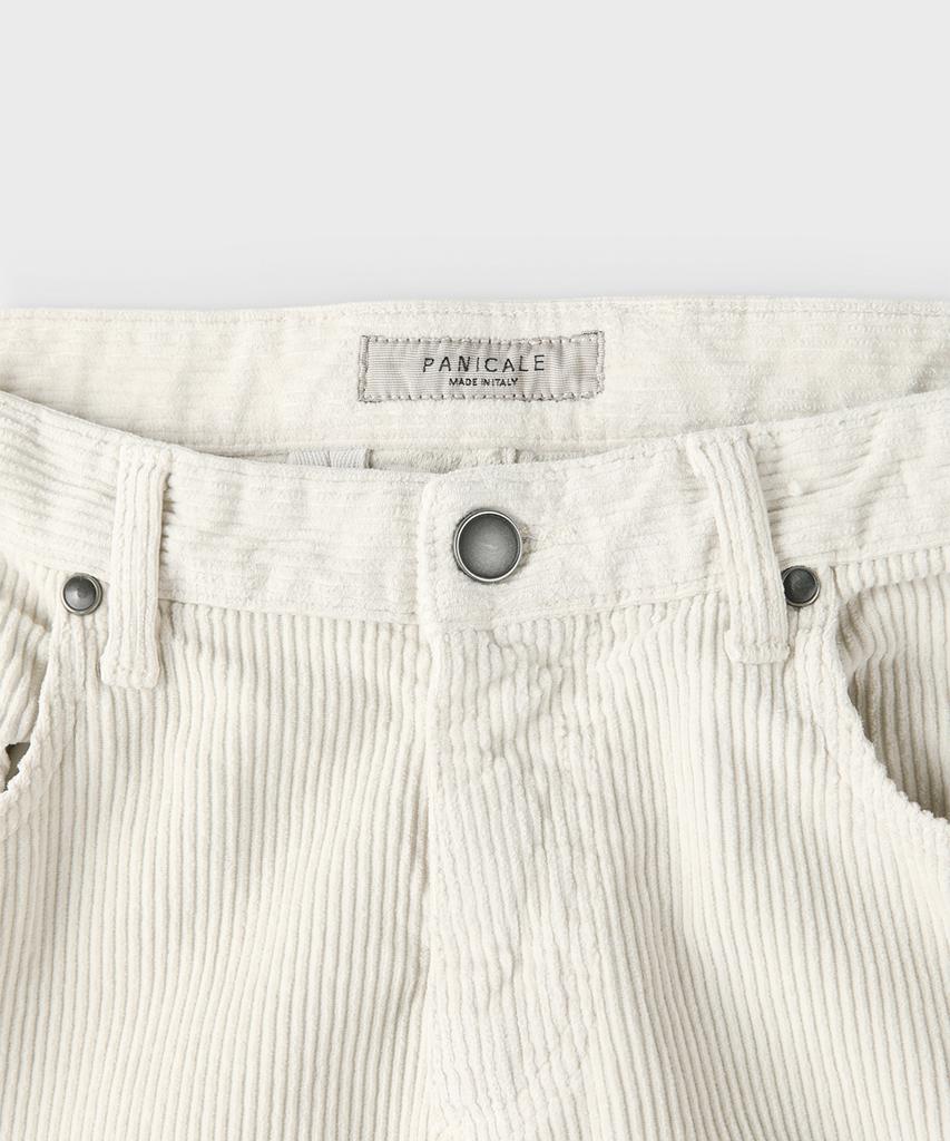PANICALE Ivory Regular Fit Corduroy Pants