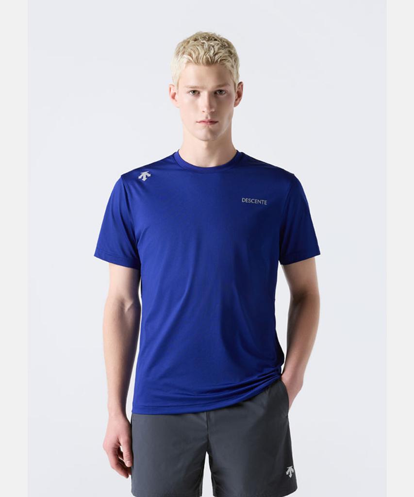 DESCENTE Quick-Dry Short Sleeve T-Shirt Blue Sr323Rts77 (B Type)