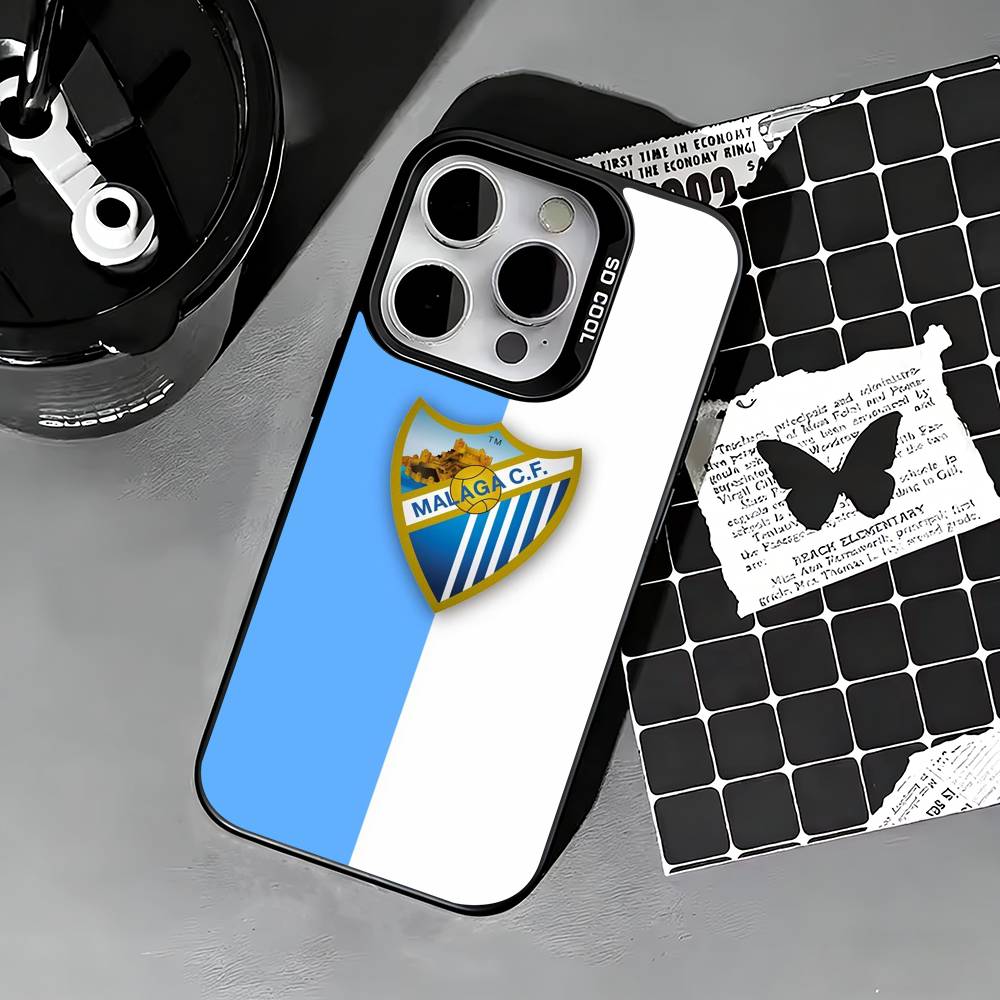 Heißes M-Malaga CF Handyhülle Für iPhone 17,16,15,14,13,12,11 Plus,Pro Max,XS,Farbige silberne Handyhülle