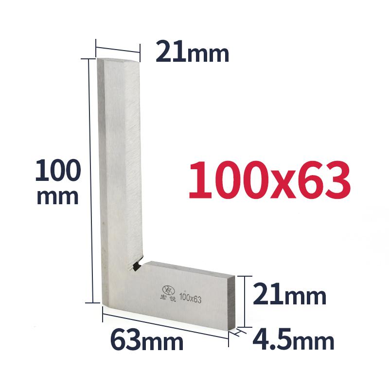 סרגל ריבועי בעל קצה סכין 90 מעלות עבור נגר עץ, מתכת, נגרות וכלי נגרות, סט סרגלים מרובעים למדידה, סרגל זווית