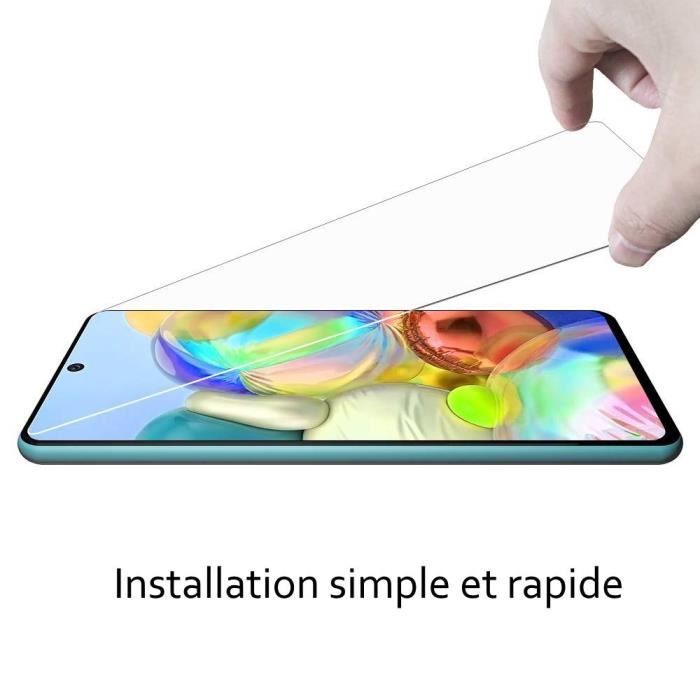 Film de protection - Toproduits® - Samsung A71 - Verre trempé - Résistant aux chocs - Transparent