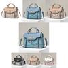 Chic Embroidered Color Block Handbag For Women Stylish Versatile Shoulder Bag