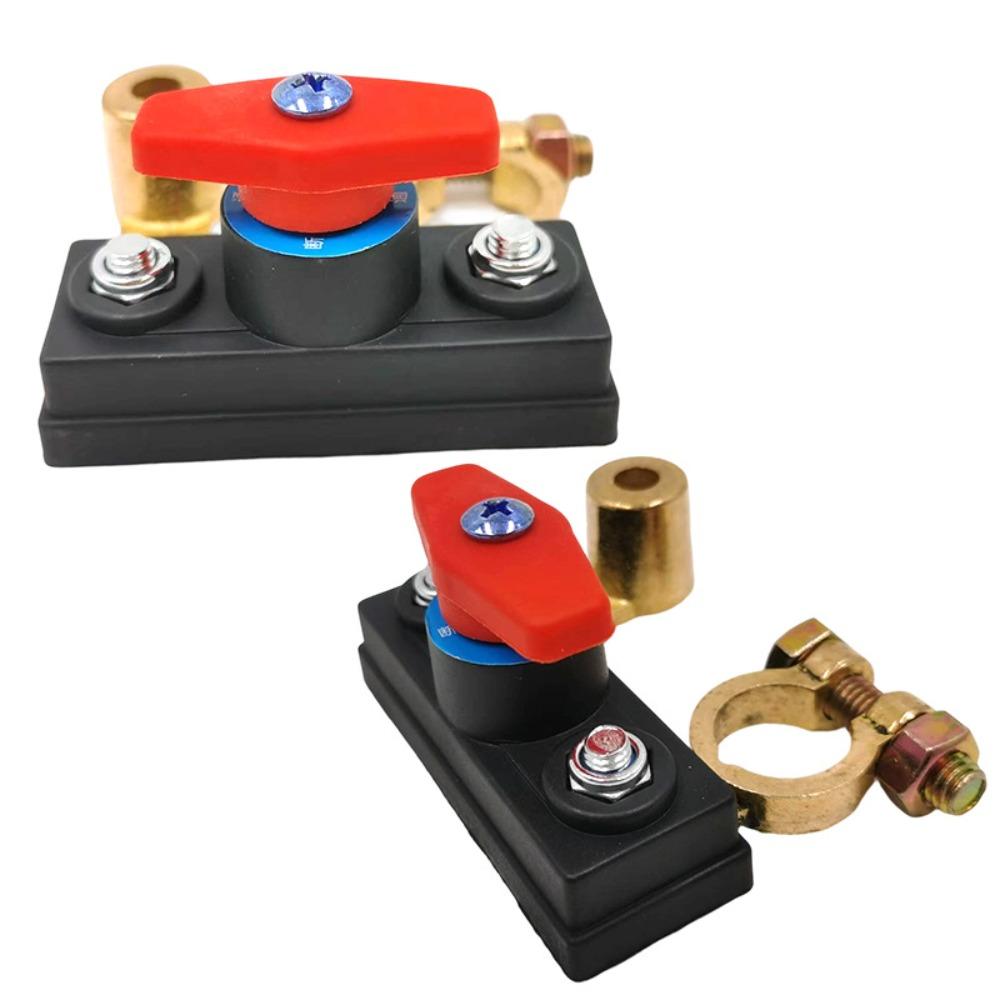Brass Terminal Battery Disconnect Switch Battery Isolator Switch  For Cars Truck RV Boat Trailer