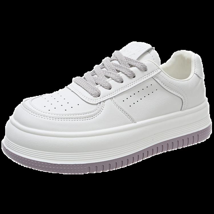 Women's Autumn Fashion Casual Shoes Thick Bottom White Sneakers Muffin Bottom Versatile Casual Board Sports Shoes