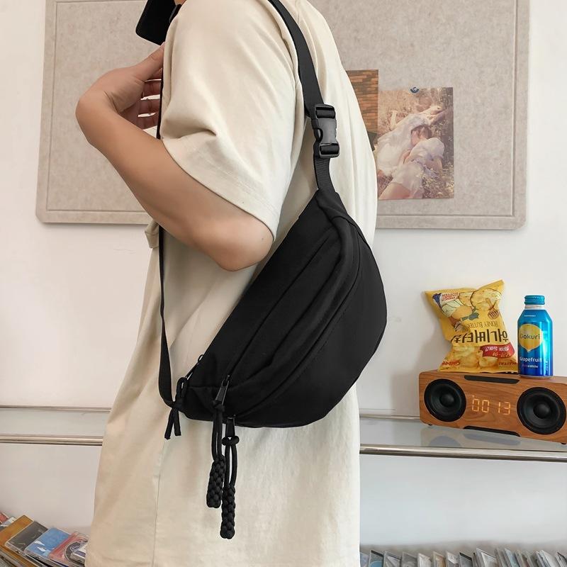 Koreanische Version der einfachen Umhängetasche Neue Mode Sommer Große Kapazität Tasche Sport Joker Kleine Brusttasche Japanische Damen Taschen.