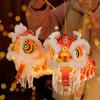 DIY Material Package New Year Lion Dance Lantern Waterproof Festival Atmosphere Handmade Lantern Hanging Ornament with Tassel