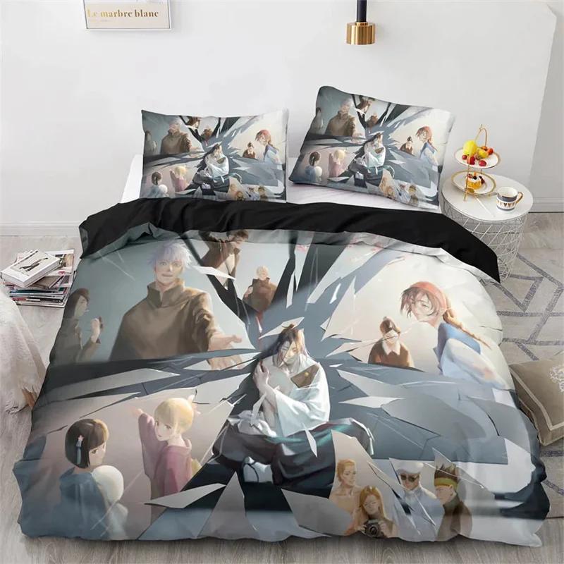 Anime Jujutsu Kaisen Satoru Gojo Soft Duvet Cover Set King Quen Double Ful Twin Single Sized Dimensions For Children Kids Tens Beding Set