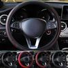 Stylish Car Vehicle Anti-Slip Steering Faux Leather Wrap Wheel Cover Protector