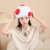 Yousheng Mushroom Hat Men Women Kids Headwear Hat Unique Soft Headgear Costume Accessory Cosplay Fancy Dress Props