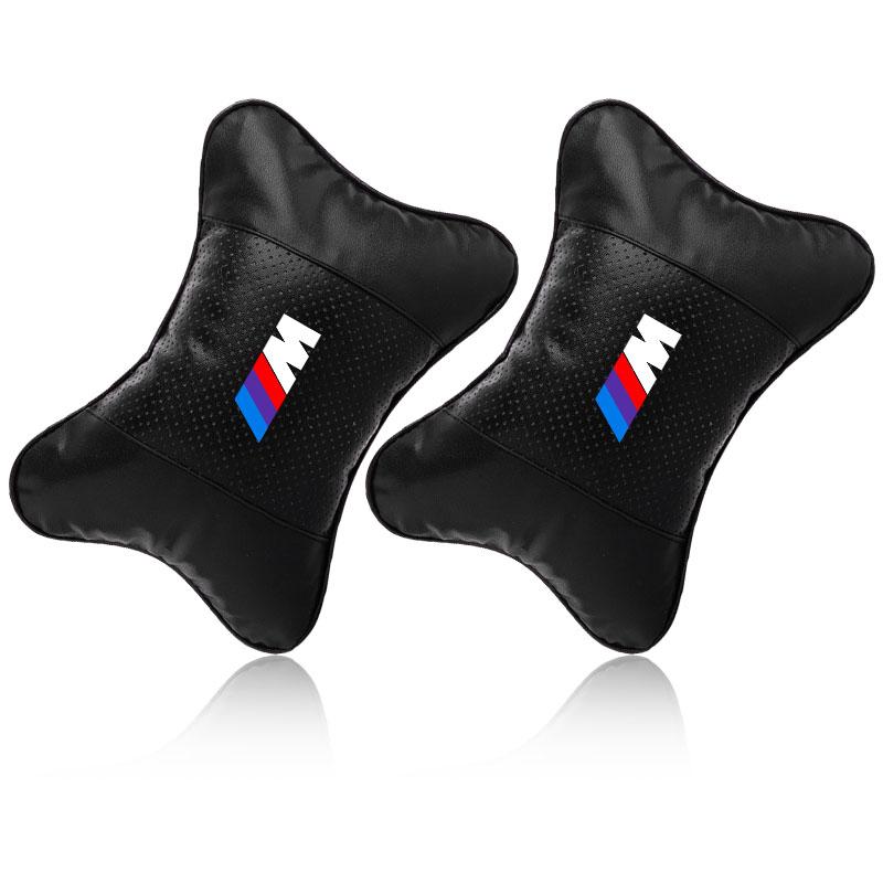 Nackstöd för bilstol Auto Logotyp Nackkudde Biltillbehör För BMW M E34 E36 E60 E90 E46 E39 E70 F10 F20 F30 X5 X6 X1 M3 M5 M6 E71 F01 F02 F87