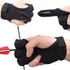 Outdoor-Sport-Zubehör Schießen Handschutz Schutz 3 Finger Schutzhandschuhe Bogenschießen Fingerschutz Recurve Bogen