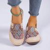 Fashion Women's Colorful Geometric Print Shoes, Soft Sole Lightweight Slip On Casual Shoes, Half Drag Daily Comfy Mules