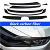 Front Hood Grille Trim Vinyl Sticker Kit Carbon Fiber Look For Honda Civic 17-20