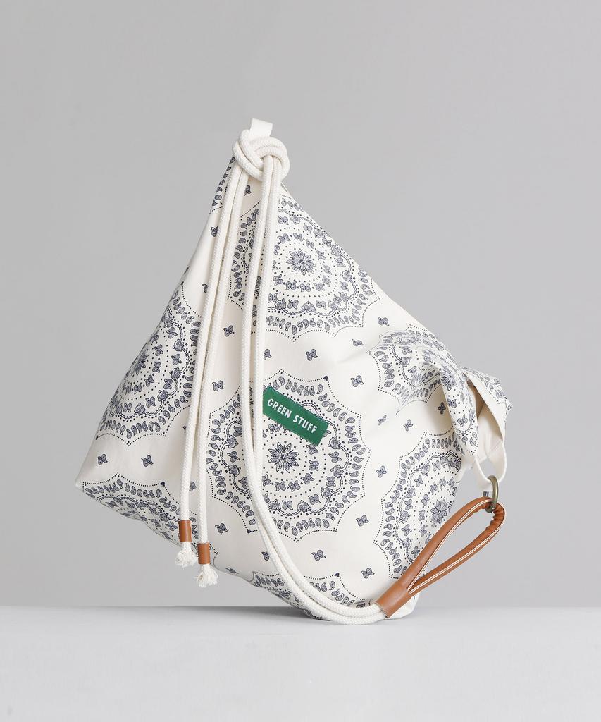 Green Stuff Loose Fit Rope Shopper Bag R1 Paisley - Ivory