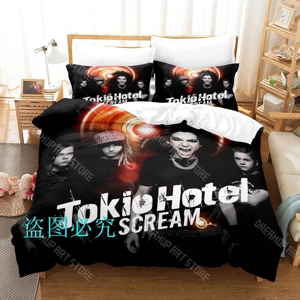 3D Print Tokio Hotel Bedding Set Single Twin Full Queen King Size Bed Set Adult Kid Bedroom Duvetcover Sets