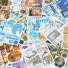 40 buc Carte de stickere cu tematică peisaje estetice Stil acuarelă visătoare Jurnal DIY Materiale de decor