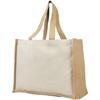 Varai Canvas/Jute Shopping Tote Bag