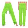 Dames Latin Dans Kostuum Broek S-3XL: Tweedelige Kleur Tassel Franje Broek met Elastische Tailleband voor Chacha Tango Rumba