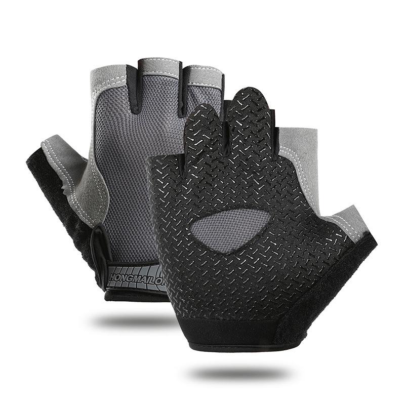 Anti Slip Shock Breathable Half Finger Gloves Breathable Biking Gloves Fitness Gym Bodybuilding Crossfit Exercise Fitness A Practical Use
