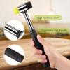 25/30/35/40/45mm Double-sided Rubber Hammer: Soft Plastic Hammer for Jewelry, Leather Crafts, Carpentry and Floor Installation
