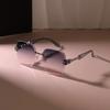 Casual Rimless Square Sunglasses Women Men Sun Glasses Female Gradient Mirror Colors Designer Brand Fashion Luxurious Eyewear