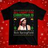 Tout ce que je veux pour Noël, c'est Rick Springfield Chemise Noire Toutes Tailles MI783 T-shirt Unisexe