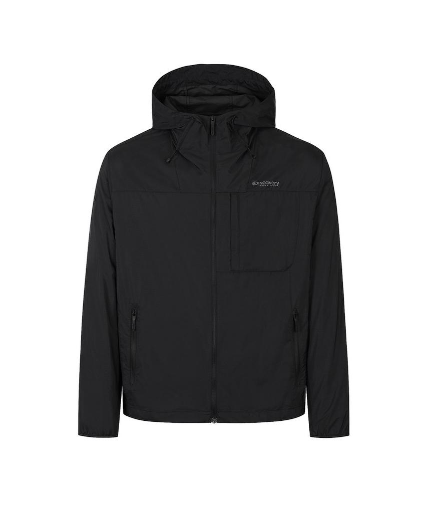 Discovery Expedition Men'S Freshvent 2.0 Uv Hooded Brim Jacket (Black)