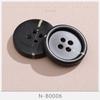 10Pcs Button Button Trench Coat Women'S Resin Black Button High-End Men'S Suit Clothes Coat Accessories Daquan Cardigan Suit