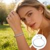 Women Bracelet Cubic Zirconia Detailing Adjustable Length Allergy-Free Bracelet Party Casual Wedding Jewelry Accessories