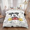 3pcs Set Mickey Mouse, Comic Strip, Sketch Style Print Bedding Quilt Cover, Soft and Comfortable Quilt Cover Suitable for Bedroom and Guest Room22
