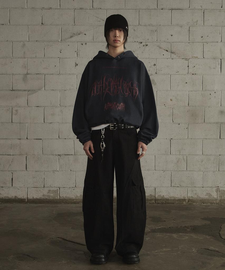 LERENNE Curved Cargo Pants - Black