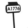 LED Illuminated Address Plaque, Solar Sign with Stake, 3 Color Modes House Number Light for