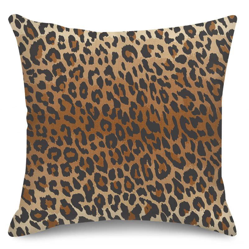 Home Decor Wild Leopard Print Cushion Covers for Home Pattern Cushion Cover Suitable for Sofa Bedroom Car Pillow Cover