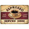 Vintage Tin Sign Plaque Metal Plate Wall Art Posters Metal Sign Retro Decor Coffee For Kitchen Bar Cafe Room Retro Iron Painting