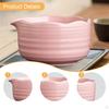 Ceramic Matcha Bowl with Spout for Mixing Decoration Traditional Tea Making Porcelain