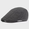 Men's & Women's Lightweight Plaid Cotton Beret - Spring/Summer Sunshade Hat for Middle-Aged & Elderly