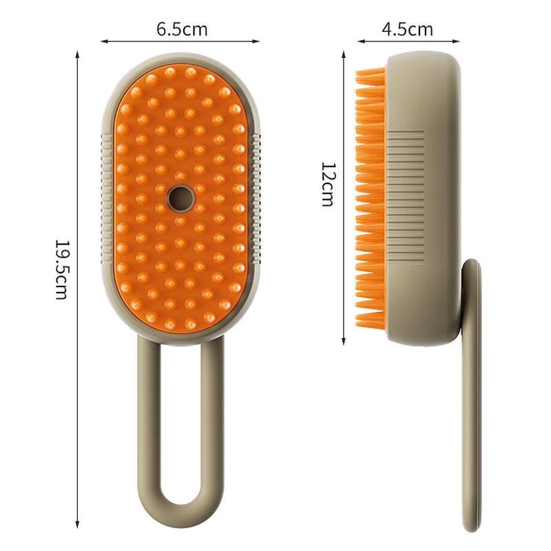Rechargeable 4-in-1 Cat and Dog Steam Hair Removal Brush Cat Brush Anti-static Steam Pet Brush Massage Cleaning Spray Hair Removal Brush