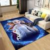 1pc Frozen Pattern Carpet Area Rug Non Slip Carpet Hand Washable Floor Mat Suitable For Living Room Bedroom Home Decor Room Decor