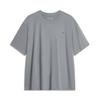 Bequemes Rundhals-Casual-Einfaches Lockeres Atmungsaktives Kurzarm-T-Shirt Herren-Tops Schattengrau AHSU627-5