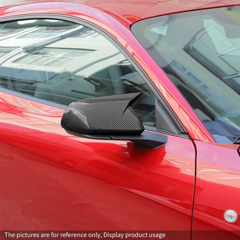 Dekorativer Rahmen für Autorückspiegel, Schutzabdeckung für Ford Mustang 2015 und neuer, Autozubehör für das Äußere, ABS-Kunststoff