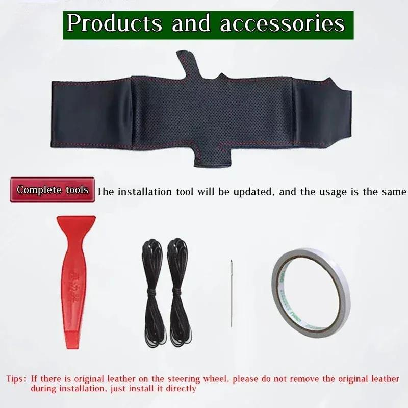 Car Steering Wheel Cover Microfiber Leather For Honda Civic 10 2016- CRV 2017- Steering Wheel Braid Car Accessory