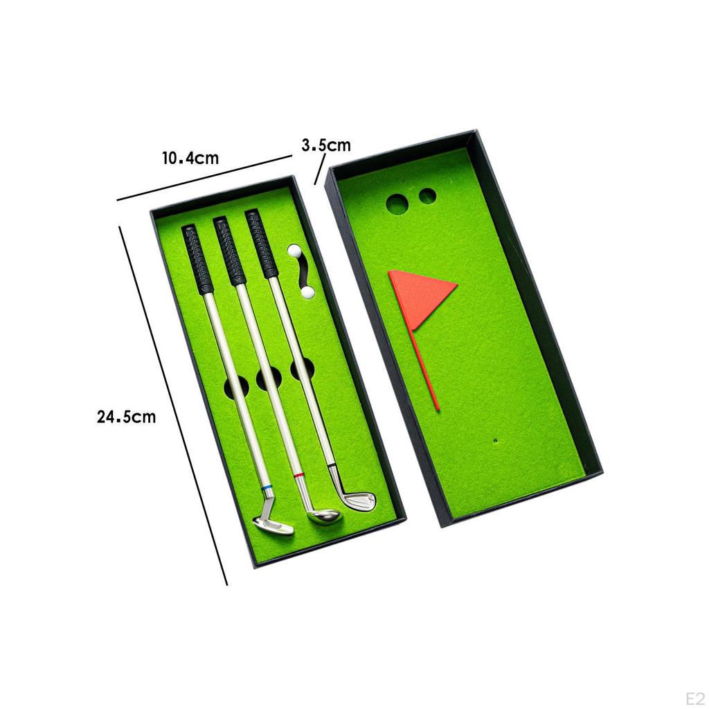 Ensemble de stylos à bille de golf, mini cadeau pour hommes, stylo putter de club, coffret de golfeurs