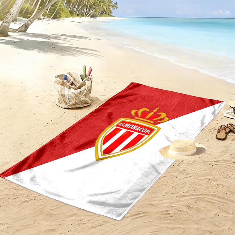 AS Monaco Print Beach Towel, Large Soft Quick Dry Towel for Beach Camping Swimming